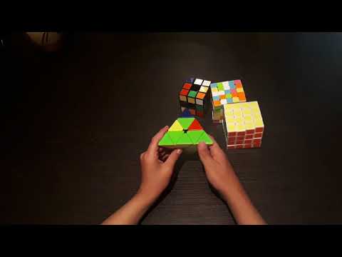 რუბიკის კუბის პირამიქსის აწყობა (how to solve rubik's cube piramix)
